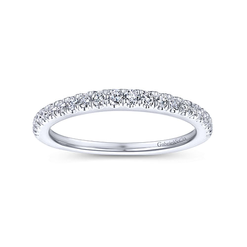 14K White Gold Matching Wedding Band