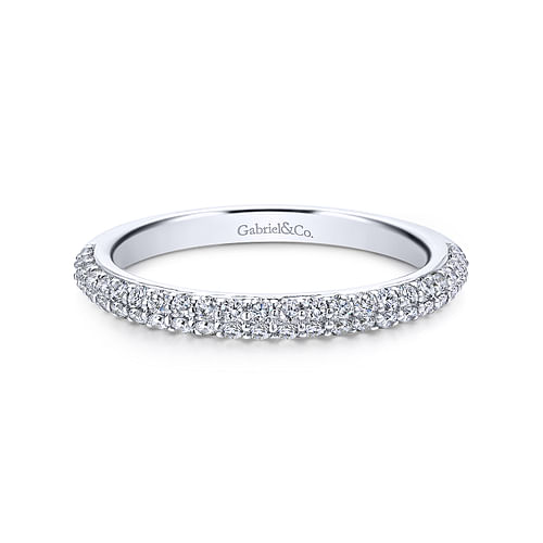 14K White Gold Matching Wedding Band