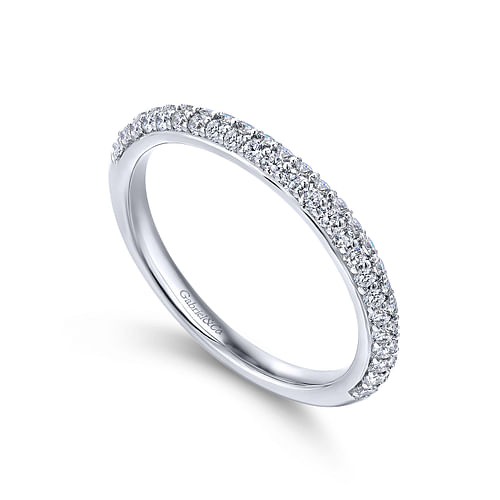 14K White Gold Matching Wedding Band