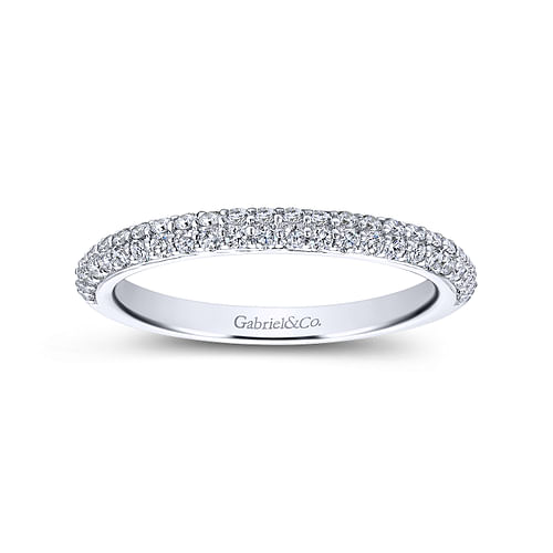 14K White Gold Matching Wedding Band