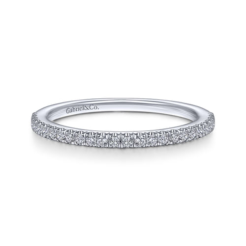 14K White Gold Matching Wedding Band