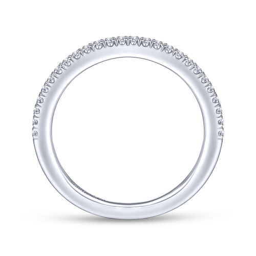 14K White Gold Matching Wedding Band