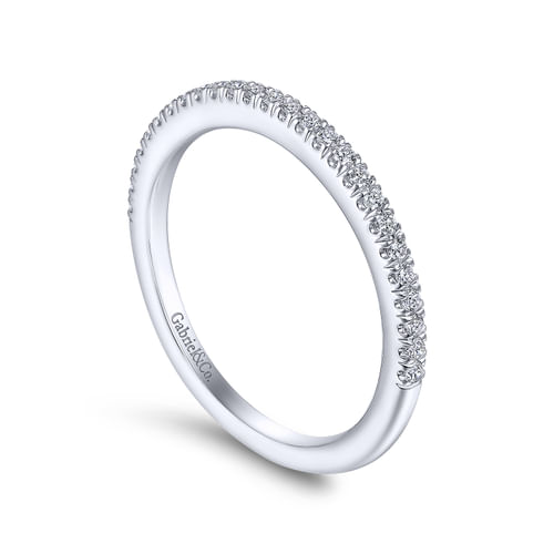 14K White Gold Matching Wedding Band