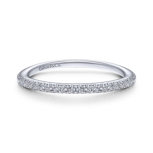 14K White Gold Matching Wedding Band