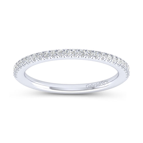 14K White Gold Matching Wedding Band
