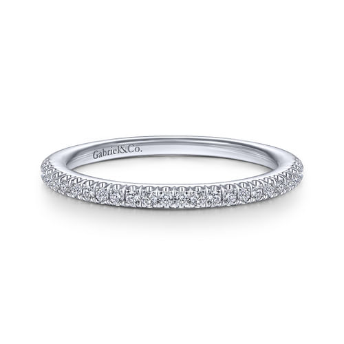 14K White Gold Matching Wedding Band