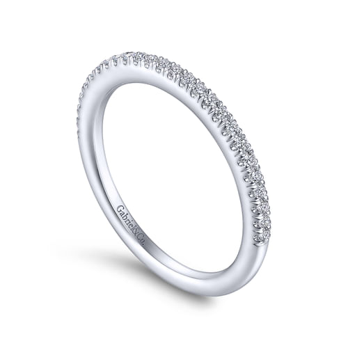14K White Gold Matching Wedding Band