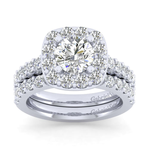 14K White Gold Matching Wedding Band