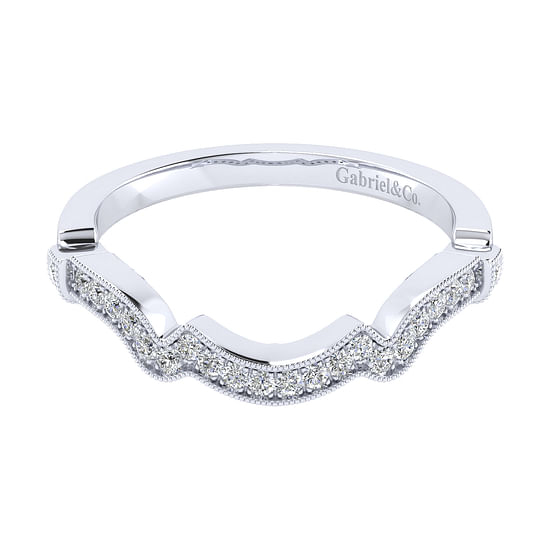 Gabriel - 14K White Gold Matching Wedding Band