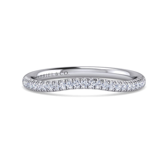 Gabriel - 14K White Gold Matching Wedding Band Gabriel - 14K White Gold Matching Wedding Band
