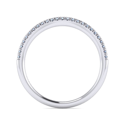 14K White Gold Matching Wedding Band