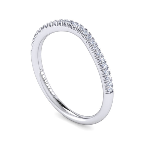 14K White Gold Matching Wedding Band