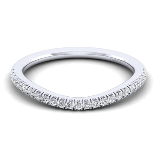 14K White Gold Matching Wedding Band