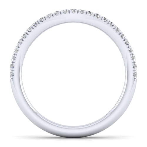 14K White Gold Matching Wedding Band