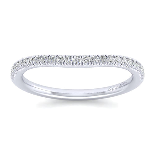 14K White Gold Matching Wedding Band