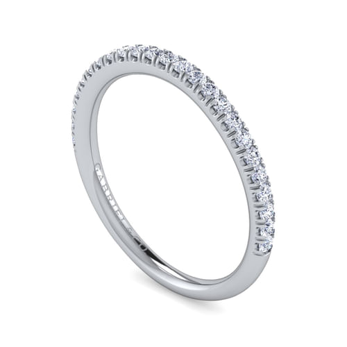 14K White Gold Matching Wedding Band