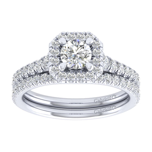 14K White Gold Matching Wedding Band