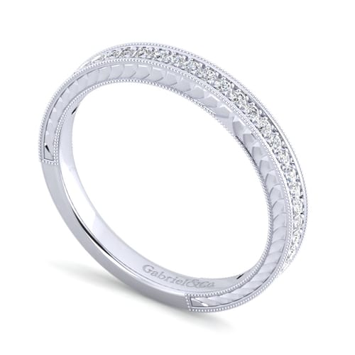 14K White Gold Matching Wedding Band 14K White Gold Matching Wedding Band