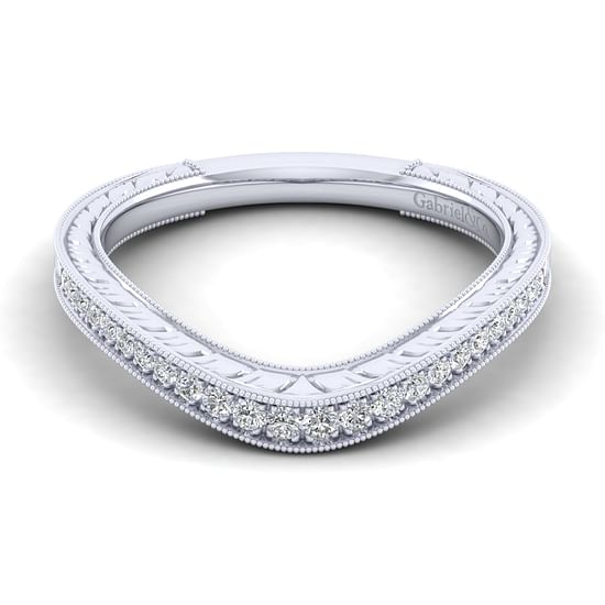 Gabriel - 14K White Gold Matching Wedding Band