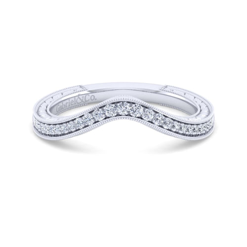 14K White Gold Matching Wedding Band