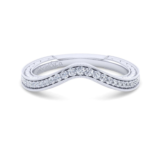 Gabriel - 14K White Gold Matching Wedding Band