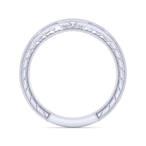 14K White Gold Matching Wedding Band