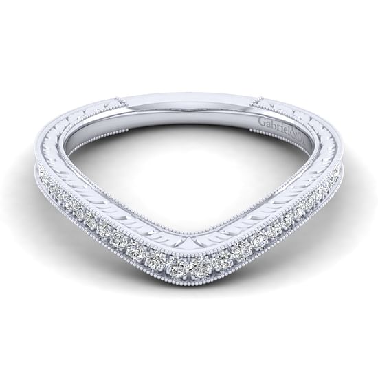 Gabriel - 14K White Gold Matching Wedding Band