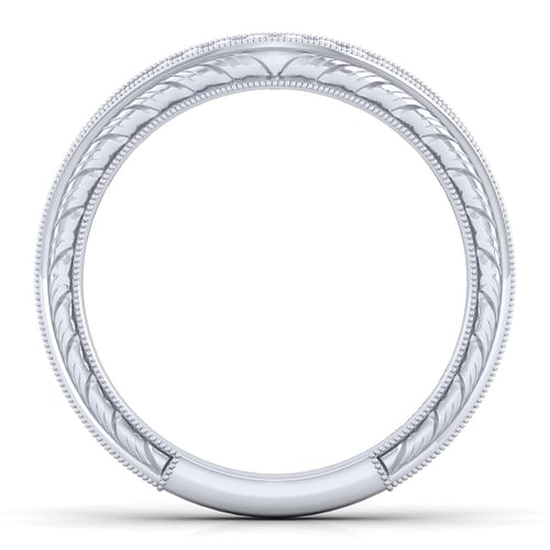 14K White Gold Matching Wedding Band