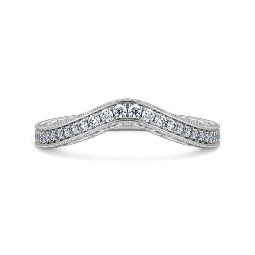 14K White Gold Matching Wedding Band