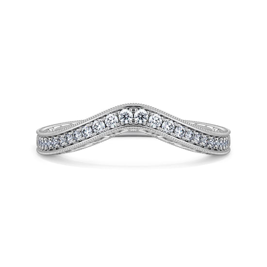 Gabriel - 14K White Gold Matching Wedding Band