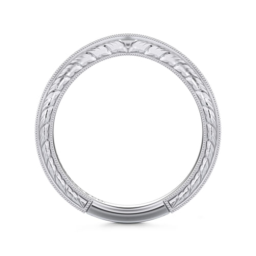 14K White Gold Matching Wedding Band