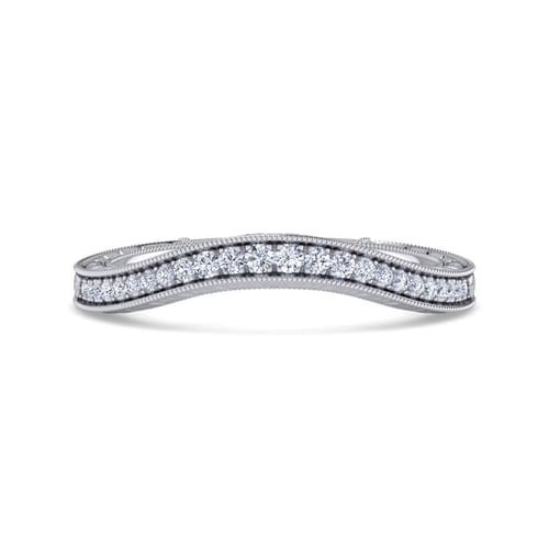 14K White Gold Matching Wedding Band
