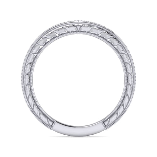 14K White Gold Matching Wedding Band