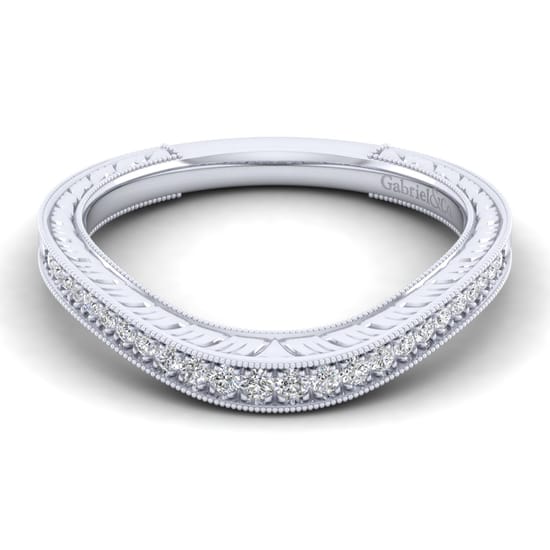 Gabriel - 14K White Gold Matching Wedding Band