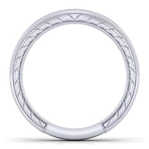 14K White Gold Matching Wedding Band