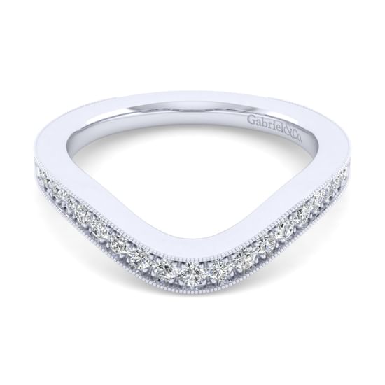 Gabriel - 14K White Gold Matching Wedding Band