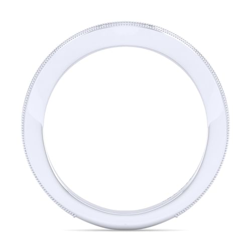14K White Gold Matching Wedding Band
