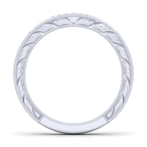 14K White Gold Matching Wedding Band
