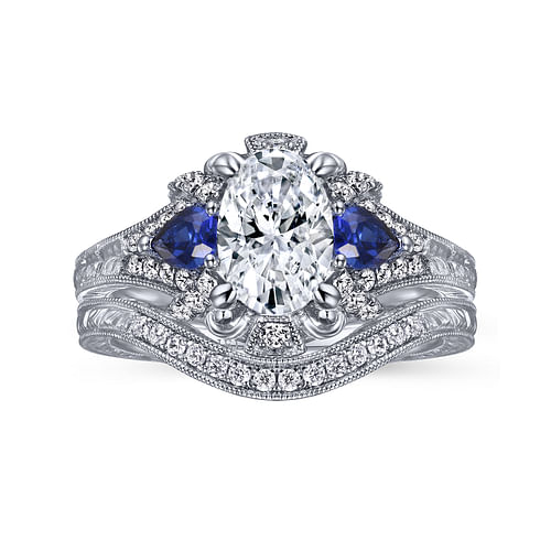 14K White Gold Matching Wedding Band
