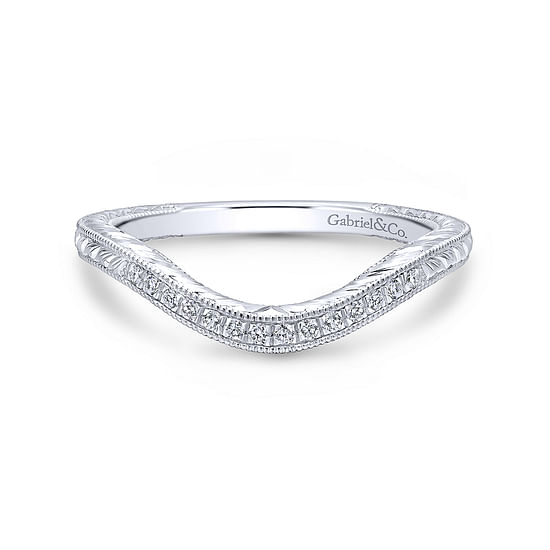 Gabriel - 14K White Gold Matching Wedding Band