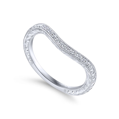14K White Gold Matching Wedding Band