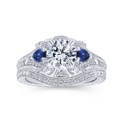 14K White Gold Matching Wedding Band