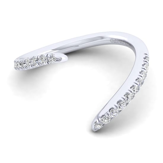 Gabriel - 14K White Gold Matching Wedding Band Gabriel - 14K White Gold Matching Wedding Band