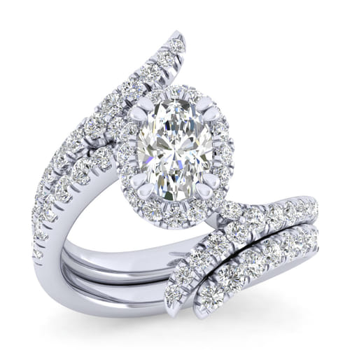 14K White Gold Matching Wedding Band