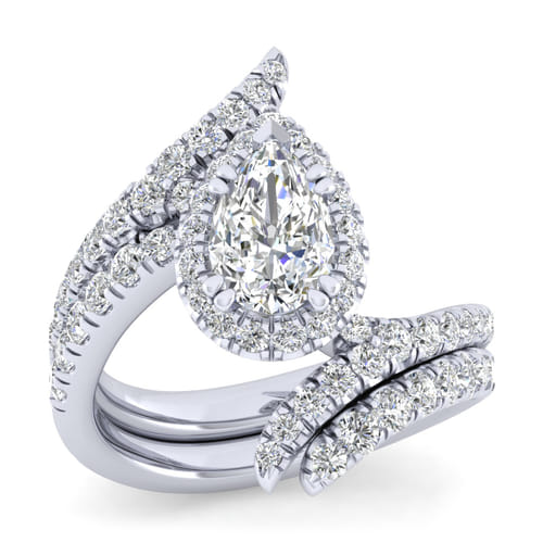 14K White Gold Matching Wedding Band