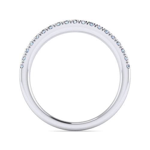 14K White Gold Matching Wedding Band