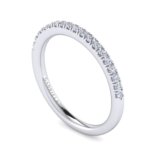 14K White Gold Matching Wedding Band