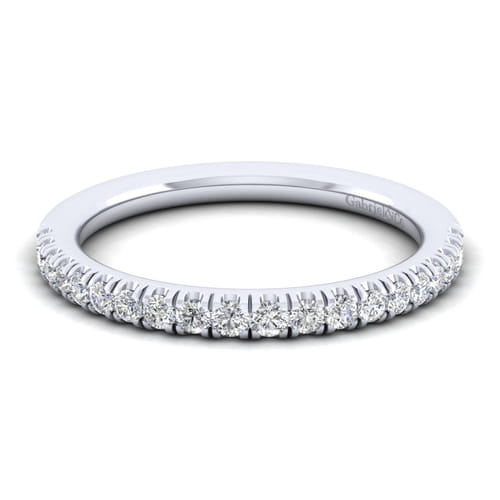14K White Gold Matching Wedding Band