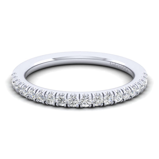 Gabriel - 14K White Gold Matching Wedding Band Gabriel - 14K White Gold Matching Wedding Band