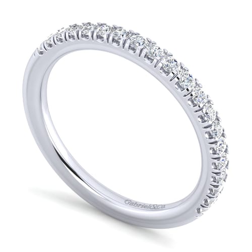 14K White Gold Matching Wedding Band
